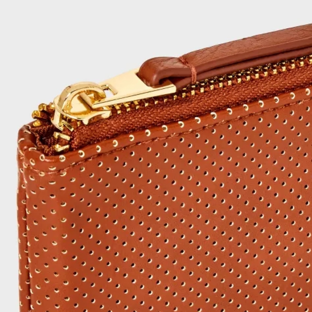 Universal Thread Goods Co. Brown Wallet Zipper Pouch Faux-Leather Card Holder - Picture 4 of 5